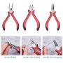 LiQunSweet 3-Pieces Polishing Jewelry Pliers Sets for Jewelry Making - Flat Nose Pliers, Side Cutting Pliers, Round Nose Pliers LiQunSweet 3-Pieces Polishing Jewelry Pliers Sets for Jewelry Making - Flat Nose Pliers, Side Cutting Pliers, Round Nose Pliers