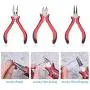 LiQunSweet 3-Pieces Polishing Jewelry Pliers Sets for Jewelry Making - Flat Nose Pliers, Side Cutting Pliers, Round Nose Pliers