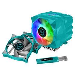 Iceberg Thermal IceSLEET X7 Dual Intel & AMD CPU Cooler 7 Heat Pipe Nickel Plating Addressable RGB Twin Tower Dual Fans Set ARGB (Builders Bundle)