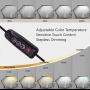 LED Desk Lamp, BZBRLZ Metal Swing Arm Lamp, Eye-Caring Architect Task Lamp, Dimmable Office Table Lamp with 3 Color Modes, 10 Brightness Levels & Adapter, Memory Function(Black), 10W