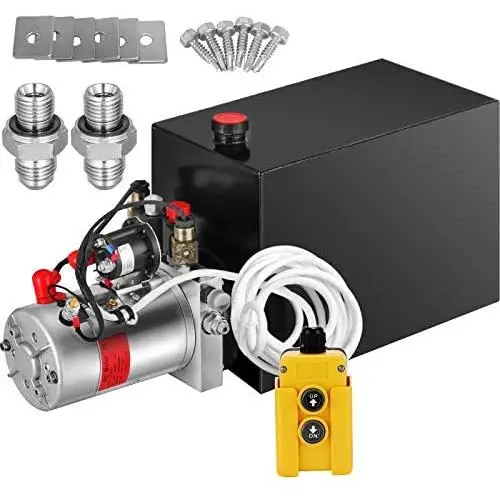 Mophorn 12V/DC Hydraulic Pump 15 Quart/ 3.9 Gallon Double Acting Metal Reservoir Hydraulic Pump Unit Remotely Controlled for Dump Trailer (15 Quart,Double Acting) Mophorn 12V/DC Hydraulic Pump 15 Quart/ 3.9 Gallon Double Acting Metal Reservoir Hydraulic Pump Unit Remotely Controlled for Dump Trailer (15 Quart,Double Acting)