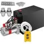 Mophorn 12V/DC Hydraulic Pump 15 Quart/ 3.9 Gallon Double Acting Metal Reservoir Hydraulic Pump Unit Remotely Controlled for Dump Trailer (15 Quart,Double Acting) Mophorn 12V/DC Hydraulic Pump 15 Quart/ 3.9 Gallon Double Acting Metal Reservoir Hydraulic Pump Unit Remotely Controlled for Dump Trailer (15 Quart,Double Acting)