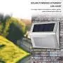 Solar Fence Post Lights,Elelink Outdoor Stainless Steel LED Solar Step Lamp; Illuminates Stairs/Path/Landscape/Garden/Floor/Wall/Patio Lamp, Waterproof (12 Pack) Solar Fence Post Lights,Elelink Outdoor Stainless Steel LED Solar Step Lamp; Illuminates Stairs/Path/Landscape/Garden/Floor/Wall/Patio Lamp, Waterproof (12 Pack)