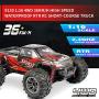 Hosim 1:16 Scale 4WD 36km/h High Speed RC Truck 9135 Remote Control RC Car 2.4Ghz Radio Controlled Off-Road RC Monster Truck RTR Hobby Car Buggy for Kids Adults (Red)