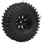 INJORA 120MM Tires & Metal Alloy Beadlock Wheels for 1/10 RC Crawler,1.9 inch Wheel & Tires Set for Traxxas TRX4 Axial SCX10 D90