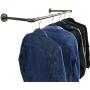 DIY CARTEL Industrial Pipe Wall/Ceiling Mount Clothing & Garment Rack - Hardware ONLY - Perfect Retail Display, Hanging Plants, Organizing, Laundry (48-inch X 12-inch)