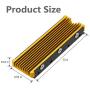 NVMe Heatsinks for M.2 2280mm SSD Double-Sided Cooling Design（Gold）