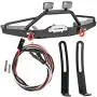 Dilwe RC Front Bumper, Metal RC Front Bumper with LED Light Upgrade Spare Part Compatible with Axial SCX10 II 90046 RC Models Dilwe RC Front Bumper, Metal RC Front Bumper with LED Light Upgrade Spare Part Compatible with Axial SCX10 II 90046 RC Models