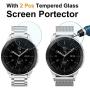 Valkit Compatible with Galaxy Watch 46mm/Galaxy Watch 3 45mm Bands, 2 Pack 22mm Stainless Steel Solid Wristbands Metal Straps for Samsung Galaxy Watch 3/Galaxy Watch 46mm/Gear S3 Frontier/Ticwatch Pro