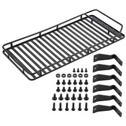 Dilwe RC Car Roof Rack, Metal Roof Rack Luggage Carrier Tray for RC4WD D110 Remote Control Car RC Model Vehicle Accessory Part