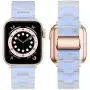 YGTIECS Resin Apple Watch Band Compatible with Apple Watch 42mm/44mm, top Resin Combine with Stainless Steel Connector for iwatch Band Series 6 5 4 3 2 1-Phantom Blue YGTIECS Resin Apple Watch Band Compatible with Apple Watch 42mm/44mm, top Resin Combine with Stainless Steel Connector for iwatch Band Series 6 5 4 3 2 1-Phantom Blue