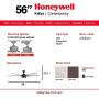 Honeywell Ceiling Fans 51035-01Kaliza Modern LED Ceiling Fan with Remote Control, 6 Blade Large 56'', Gun Metal 52''