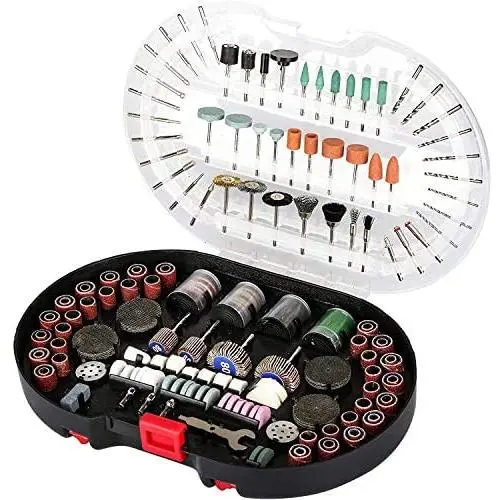 POPULO 305-Piece Rotary Tool Accessories Kit, 1/8-inch Diameter Shanks, Universal Fitment for Easy Cutting, Grinding, Sanding, Sharpening, Carving and Polishing, Storage Case.