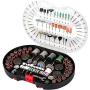 POPULO 305-Piece Rotary Tool Accessories Kit, 1/8-inch Diameter Shanks, Universal Fitment for Easy Cutting, Grinding, Sanding, Sharpening, Carving and Polishing, Storage Case.