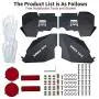 JROAD Compatible with Jeep Wrangler Inner Fender, Front Fender Liners, Aluminum,with 4 LED Lights for 2007-2018 Wrangler Accessories JK JKU Sport Sahara Rubicon 2/4 Doors JROAD Compatible with Jeep Wrangler Inner Fender, Front Fender Liners, Aluminum,with 4 LED Lights for 2007-2018 Wrangler Accessories JK JKU Sport Sahara Rubicon 2/4 Doors