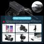 FULAIM WM300 Wireless Lavalier Microphone System, UHF 20-Channel Wireless Omni Lapel Microphone Compatible with iPhone, Android Phone, DSLR Camera for Video Recording, YouTube, Interview, Live, Vlog