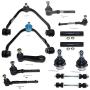 MILLION PARTS 13 Pcs Front Lower Upper Control Arm Ball Joints Outer Inner Tie Rod End Link Sway Bar Suspension Kit K8726 K8728 K8695 K8772 K8700 K8772