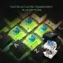 AULA L2098 RGB Mechanical Gaming Keyboard, 104 Floating-Keys Keyboard with Tactile Blue Switches, Silver Metal Board, Magnetic Light Bar Wrist Rest Plus 4 Backlit/Media Control Knob Buttons