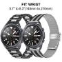 TRUMiRR Band Sets for Samsung Galaxy Watch 3 45mm / Galaxy Watch 46mm / Gear S3, 22mm Solid Stainless Steel Metal Watchband + Mesh Loop Strap Quick Release for Garmin Vivoactive 4 45mm Smartwatch