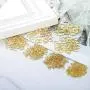 HooAMI 1450pcs Gold Plated Open Jump Rings 3mm 4mm 5mm 6mm 7mm 8mm 10mm Box Set for DIY Jewelry Making Findings HooAMI 1450pcs Gold Plated Open Jump Rings 3mm 4mm 5mm 6mm 7mm 8mm 10mm Box Set for DIY Jewelry Making Findings