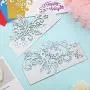 4 Pieces Metal Die Cuts Flowers Cutting Dies Metal Stencil Template Lace Bird Butterfly Mould for DIY Crafts Scrapbook Album Paper Card Embossing
