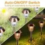 Solar Lights Pathway - Solar Pathway Lights 4 Pack, LED Landscape Lights Outdoor, IP65 Waterproof 8-10 Hours Long Last 10-40 Lumens Adjustable Warm White Pathway Lights for Garden, Path, Yard Solar Lights Pathway - Solar Pathway Lights 4 Pack, LED Landscape Lights Outdoor, IP65 Waterproof 8-10 Hours Long Last 10-40 Lumens Adjustable Warm White Pathway Lights for Garden, Path, Yard