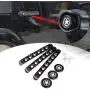 HOZAN 3pcs/Set Exterior Black Aluminum Door Handle Tailgate Bar Trim Inserts with Star Push Button Cover Compatible with Jeep Wrangler JK 2D 2007-2017 HOZAN 3pcs/Set Exterior Black Aluminum Door Handle Tailgate Bar Trim Inserts with Star Push Button Cover Compatible with Jeep Wrangler JK 2D 2007-2017