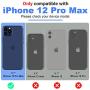 SALITOG Compatible with iPhone 12 Pro Max Case, Military-Grade Shockproof Drop Protection Cover with Metal Rotating Kickstand for 6.7inch - Black