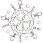 Swpeet 150Pcs Metal Lobster Claw Clasps Hook Kit, Including 30Pcs Key Chain Hooks, 30Pcs D Rings, 30Pcs Key Ring and 30Pcs Extender Chain with 30 Pcs Open Jump Rings for Making Handbags, Dog Collars Swpeet 150Pcs Metal Lobster Claw Clasps Hook Kit, Including 30Pcs Key Chain Hooks, 30Pcs D Rings, 30Pcs Key Ring and 30Pcs Extender Chain with 30 Pcs Open Jump Rings for Making Handbags, Dog Collars