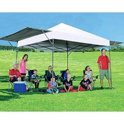 MASTERCANOPY 10x10 Pop-up Canopy Tent with Double Awnings White