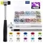 Swpeet 500Pcs 10 Colors 3/16 inch Metal Grommets Kit with Rubbe Lightweight Soft Mallet, Multi-Color Metal Eyelets Kits with Installation Tools for Gunsmithing Tools Leather Crafts Jewelry Wood Swpeet 500Pcs 10 Colors 3/16 inch Metal Grommets Kit with Rubbe Lightweight Soft Mallet, Multi-Color Metal Eyelets Kits with Installation Tools for Gunsmithing Tools Leather Crafts Jewelry Wood