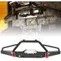 Dilwe RC Front Bumper, Metal RC Front Bumper with LED Light Upgrade Spare Part Compatible with Axial SCX10 II 90046 RC Models Dilwe RC Front Bumper, Metal RC Front Bumper with LED Light Upgrade Spare Part Compatible with Axial SCX10 II 90046 RC Models