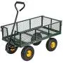 VIVOHOME Heavy Duty 1100 Lbs Capacity Mesh Steel Garden Cart Folding Utility Wagon with Removable Sides and 10 Inch Wheels (Green) VIVOHOME Heavy Duty 1100 Lbs Capacity Mesh Steel Garden Cart Folding Utility Wagon with Removable Sides and 10 Inch Wheels (Green)
