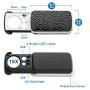 Fancii LED Lighted Slide Out Pocket Magnifying Glass - 10X 20X and 30X Multi-Power Small Portable Loupe Magnifier with UV Black Light | Best for Jewelry, Diamonds, Gems, Coins, Stamps, Rocks