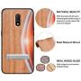 HHDY Compatible with Oneplus 6t Case, Moon Design with Metal Kickstand Anti-Fingerprint Protective Phone Case Cover for Oneplus 7