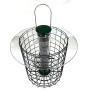 Droll Yankees Domed Cage Sunflower Seed Bird Feeder, 15 Inches, 4 Ports, Green
