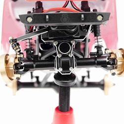 Facibom for 1/24 RC Crawler Axial SCX24 90081 AXI00002 Parts Metal Front & Rear Axle Diff Cover Upgrade Accessories,Front