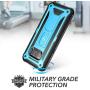 YOUMAKER Kickstand Case for Galaxy S8 Plus, Full Body with Built-in Screen Protector Heavy Duty Protection Shockproof Rugged Cover for Samsung Galaxy S8 Plus 6.2 inch - Blue/Black