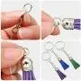 300 Pieces Keychain Making Kit, 100 Leather Keychain Tassels Bulk with 100 Keychain Rings with Chain and 100 Jump Rings for Christmas DIY Keychain Acrylic Crafts 300 Pieces Keychain Making Kit, 100 Leather Keychain Tassels Bulk with 100 Keychain Rings with Chain and 100 Jump Rings for Christmas DIY Keychain Acrylic Crafts