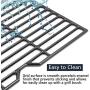 Hongso 19 1/4 Inch Porcelain Cast Iron Grill Grate Cooking Grid Replacement for Charmglow 810-7450-S, 810-8530-F/S, Nexgrill 720-0511 20-0336, Aussie, Kenmore, Jenn-Air, Weber Genesis Series, PCB152