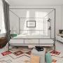 Novogratz Marion Canopy Bed, King, Dark Gray