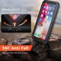 iPhone 8 Case,iPhone 7 Case,Marrkey 360 Full Body Protective Cover Heavy Duty Shockproof [Tough Armour] Aluminum Alloy Metal Case with Silicone Built-in Screen Protector for iPhone 7/8 - Black
