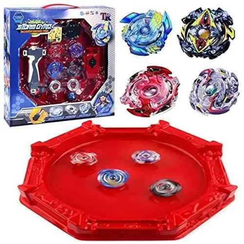 Bey Battle Blade Gyro Metal Fusion Evolution Sparking Attack Set with 4D Launcher Grip and Stadium Battle Set Bey Battle Blade Gyro Metal Fusion Evolution Sparking Attack Set with 4D Launcher Grip and Stadium Battle Set