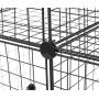 Amazon Basics 6 Cube Grid Wire Storage Shelves, Black