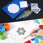 Mandala Dotting Tools Set, Audab 49 Pcs Mandala Dotting Tools Kit with Mandala Stencil for Painting Rocks, Painting Mandalas and Drafting