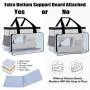 Yarwo Sewing Machine Carrying Case with Bottom Wooden Board, Universal Sewing Machine Tote Compatible with Most Standard Sewing Machine and Accessories, Gray with Grid