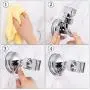 Adjustable Shower Head Holder Bathroom Suction Cup Handheld Shower Head Holder Mounting Bracket Plastic ABS with Chrome Polished for Marble Glass Metal Ceramic (2, Silver Wrench) Adjustable Shower Head Holder Bathroom Suction Cup Handheld Shower Head Holder Mounting Bracket Plastic ABS with Chrome Polished for Marble Glass Metal Ceramic (2, Silver Wrench)
