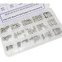 225 Pieces Dowel Pins Stainless Steel Shelf Support Pegs Pin Rod Fasten Elements Assortment Kit - Size Include M2 M3 M4