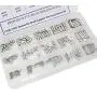 225 Pieces Dowel Pins Stainless Steel Shelf Support Pegs Pin Rod Fasten Elements Assortment Kit - Size Include M2 M3 M4