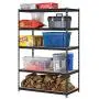 EDSAL URWM184872BK Black Steel Storage Rack, 72'' H x 48'' W x 18'' D